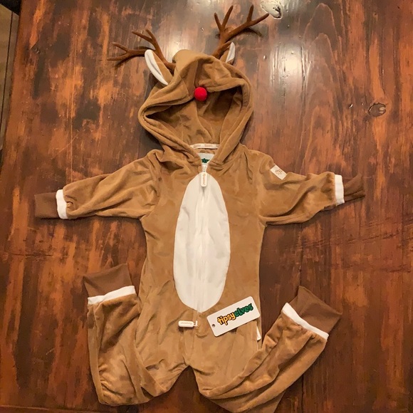 Tipsy elves Rudolph onesie youth xs - Picture 2 of 5